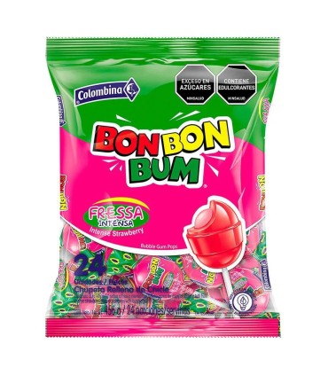 BON BON BUM FRESA PQ480 GRAMOSx24U