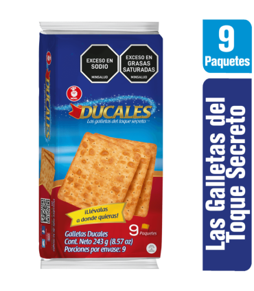 GALLETA DUCALES  BOLSA 9Ux243 GRAMOS