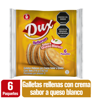 GALLETA DUX QUESO BLANCO x216 GRAMOS