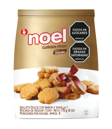 GALLETA NOEL VAINILLA BOLSA 170G