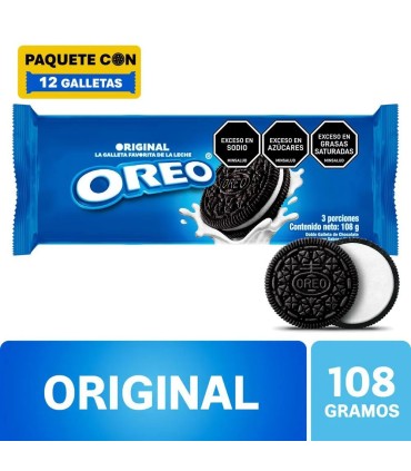 GALLETA OREO ORIGINAL TACOx108 GRAMOS