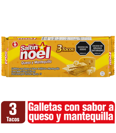 GALLETA SALTIN QUESO MANTEQUILLA 3TCx338 GRAMOS