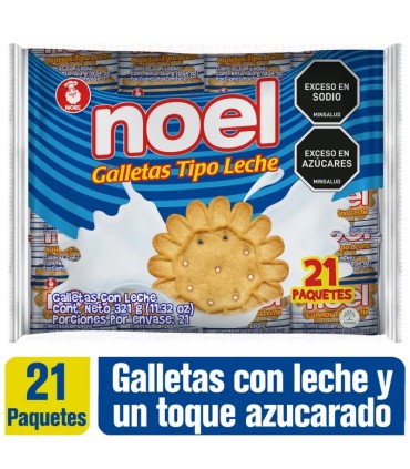 GALLETA TIPO LECHE NOEL PQ321 GRAMOS
