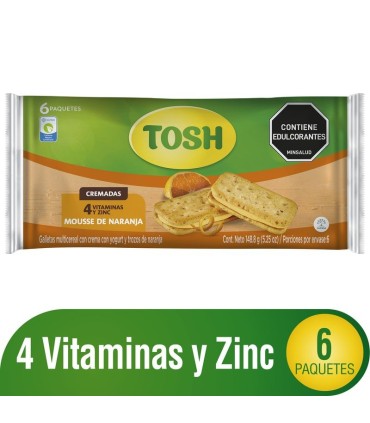 GALLETA TOSH MOUSSE NRJA PQ148.8 GRAMOS