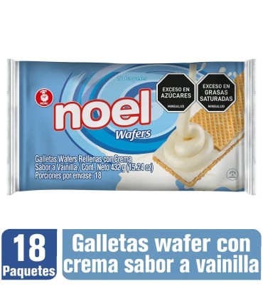 GALLETA WAFFER NOEL VAINLLAx18PQ