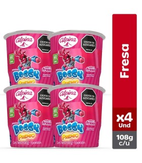 GELATINA BOGGY FRESA VS108 GRAMOSx4UND