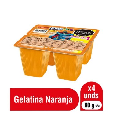 GELATINA FORTIKIDS NARANJA VS90 GRAMOSx4UND