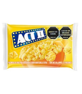 MAIZ CRISPETA ACTII MANTEQUILLA  BOLSA 80 GRAMOS