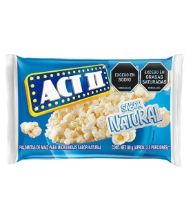 MAIZ CRISPETA ACTII NATURAL  BOLSA 80 GRAMOS