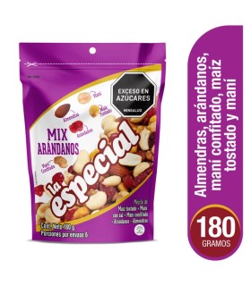 MANI LA ESPECIAL ARANDANOS  BOLSA 180 GRAMOS