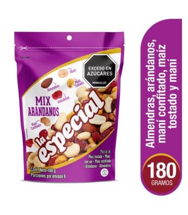 MANI LA ESPECIAL ARANDANOS  BOLSA 180 GRAMOS