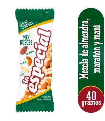 MANI LA ESPECIAL NUECES  SOBRE 40 GRAMOS