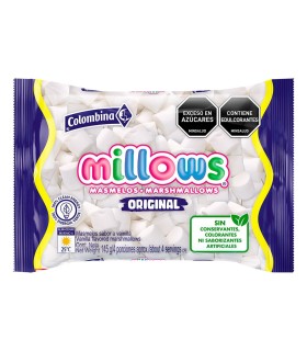 MASMELO MILLOWS CILINDRICOx145 GRAMOS