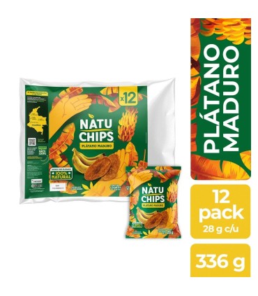NATUCHIPS PLATANO MADURO P336Gx12U