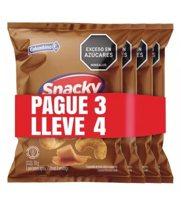 OFERTA SNACKY CARAMELO  BOLSA 50 GRAMOS PG3LL4