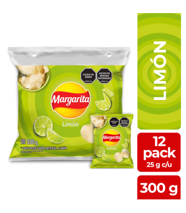 PAPA MARGARITA LIMON PQ300Gx12 UNIDAD