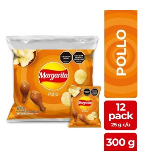 PAPA MARGARITA POLLO PQT300 GRAMOSx12U C