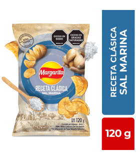 PAPA MARGARITA RECETA CON SAL PQ120 GRAMOS