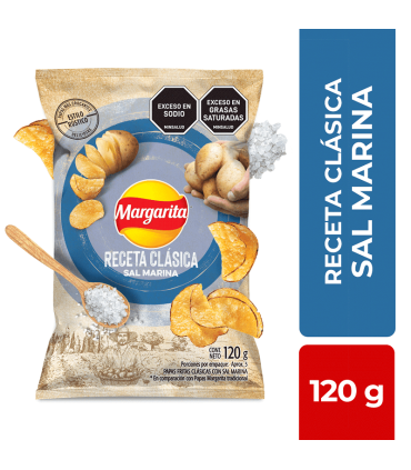 PAPA MARGARITA RECETA CON SAL PQ120 GRAMOS