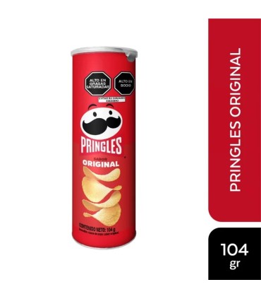 PAPAS PRINGLES NATURALx124 GRAMOSxUND