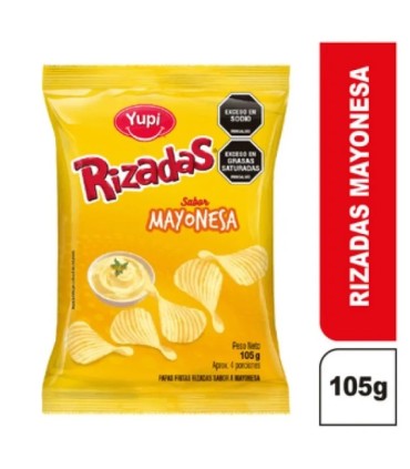PAPAS RIZADAS MAYONESA  BOLSA 105 GRAMOS