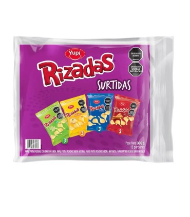 PAPAS RIZADAS STDA BOLSA 300 GRAMOSx12U