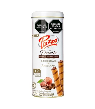 BARQUILLO PIAZZA DELEITE AVELLANA LATA 120G