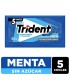 CHICLE TRIDENT MENTA SOBRE 5 UNIDADx8,5 GRAMOS