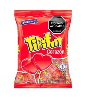 CHUPETA TIPITIN CORAZON  BOLSA 225 GRAMOS