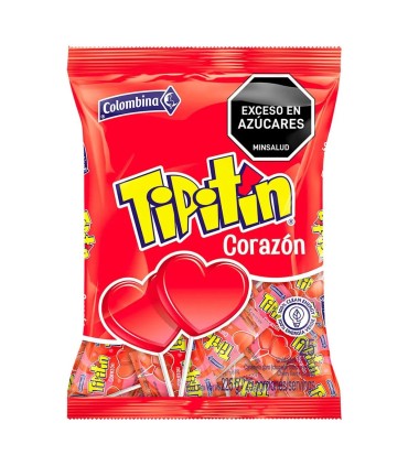CHUPETA TIPITIN CORAZON  BOLSA 225 GRAMOS