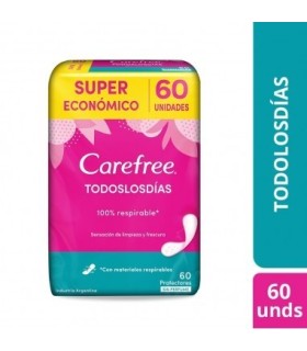 PROTECTOR CAREFREE TODOS LOS DIAS x 60u