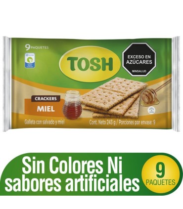 GALLETA TOSH MIEL FIT PQ243 GRAMOS