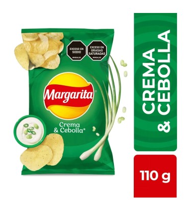 PAPA MARGARITA CREMA Y CEBOLLA PQ110 GRAMOS
