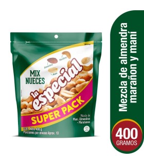 MANI LA ESPECIAL MIX NUECES DOYPACK 400 GRAMOS