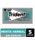 CHICLE TRIDENT FRESH HERBAL  SOBRE 5 UNIDADx8,5 GRAMOS