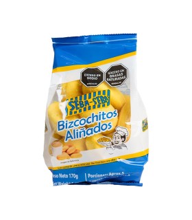 BIZCOCHITOS SEBA SEBA ALIÑADO  BOLSA 170 GRAMOS