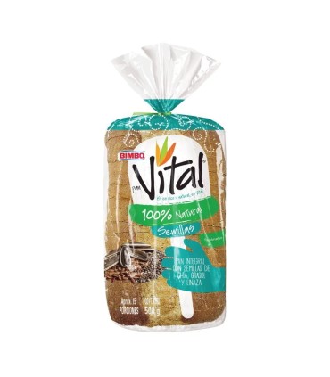 PAN TAJADO BIMBO VITAL SEMILLAS X 500GR