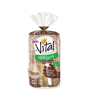 PAN TAJADO BIMBO VITAL MULTICEREAL x 500GR
