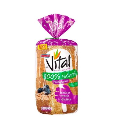PAN TAJADO BIMBO VITAL ARANDANOS X 500GR