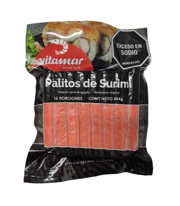 PALMITOS DE SURIMI VITAMAR X 454GR