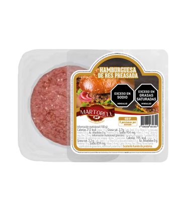 HAMBURGUESA MARTORELL PREASADA x 450GR