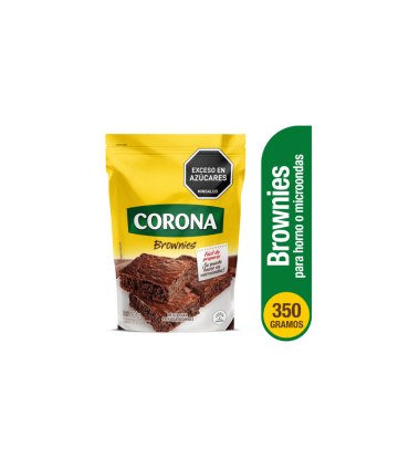 MEZCLA BROWNIES CORONA CAJA 350 GRAMOS