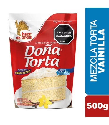 MEZCLA DONA TORTA VAINILLA CAJA 500 GRAMOS