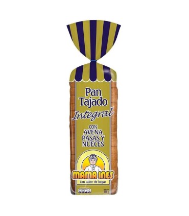 PAN TAJADO INTEGRAL MAMA INES AVENAx500G