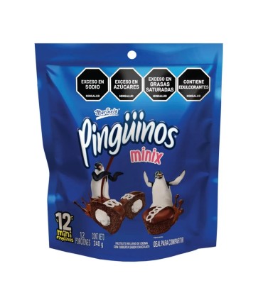 PINGUINOS MINIX BIMBOx240 GRAMOSx12 UNIDAD