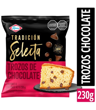 PONQUE RAMO TROZOS CHOCOLATE  BOLSA 230 GRAMOS