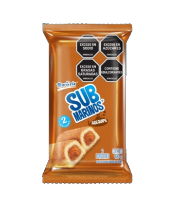 SUBMARINOS BIMBO AREQUIPE  BOLSA 60 GRAMOSx2 UNIDAD