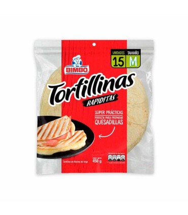 TORTILLAS BIMBO  BOLSA 450Gx15 UNIDAD