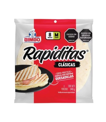 TORTILLAS BIMBO M  BOLSA 240 GRAMOSx8 UNIDAD