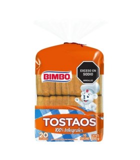 TOSTAOS INTEGRAL BIMBO BOLSA 300Gx20 UNIDAD